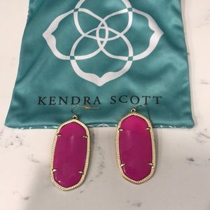 Hot pink Kendra Scott earrings